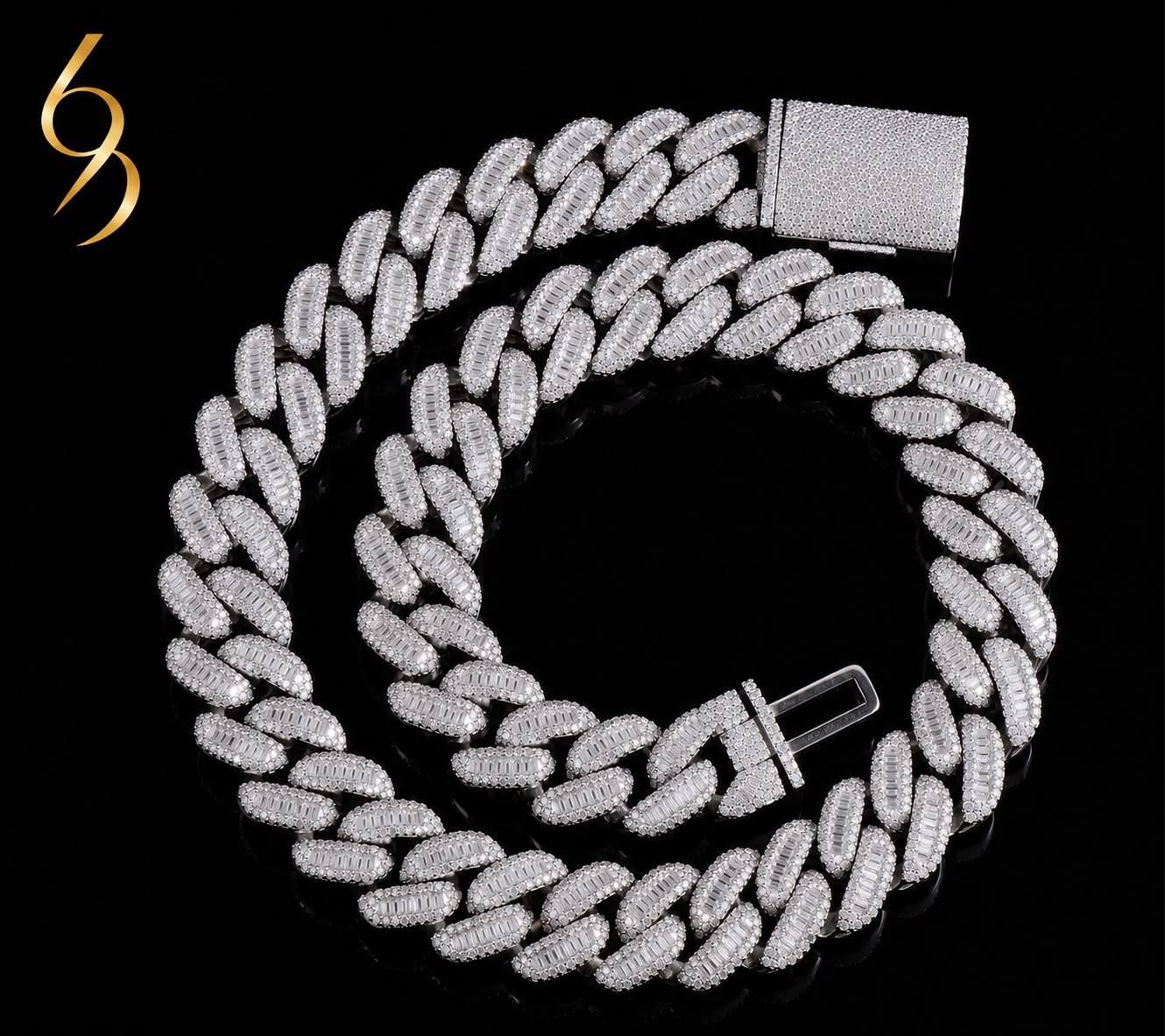 Baguette diamond chain